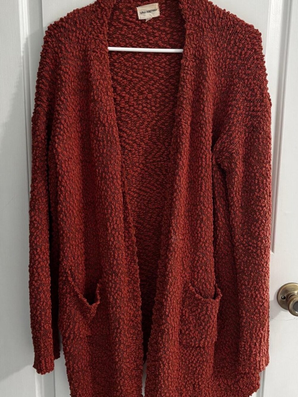 Orange Cardigan Sweater
